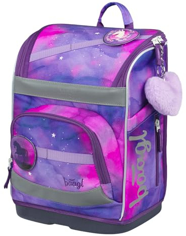 Baagl Zainetto per la scuola per ragazzi e ragazze per 1° grado – Zaino ergonomico per bambini Zippy Plus – Zaino per la scuola con cintura sul petto e cintura – Scuola elementare Tornister, 21 l