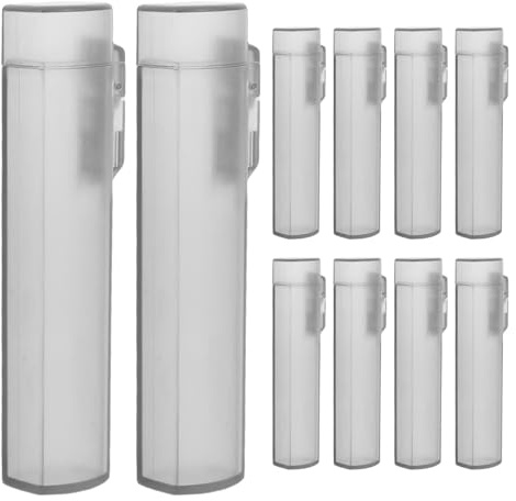 Gadpiparty Estuche PortáTil para Palilleros De Bolsillo con Tapa Mini Caja Compacta para Palillos De Dientes Ideal para Viajes Camping Y Uso Diario