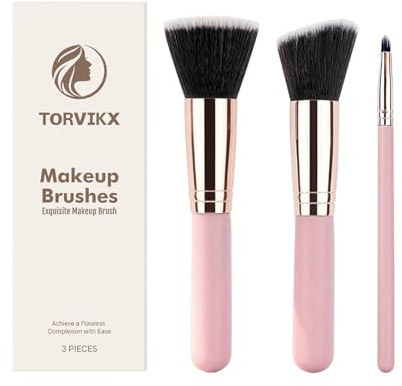 Brochas de Maquillaje 3 Piezas de herramientas de belleza con cerdas