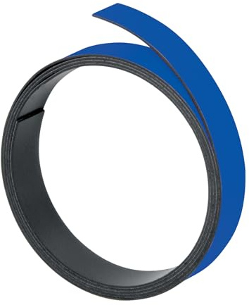 FRANKEN Magnetband, 100 cm x 10 mm, beschriftbar, zuschneidbar, blau, M802 03