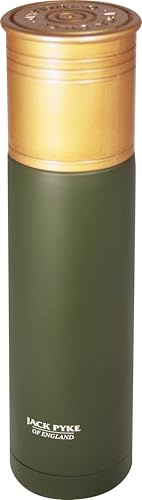 JACK PYKE Stainless Steel Bottle 750ml Cartridge Shape, Insulated Bottle Keeps Drinks Hot & Cold for 8 Hours, Thermal Drinking Bottle with Push-Button & Matte Finish for Camping, Hunting-Green