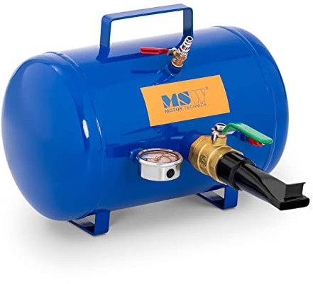 MSW Tyre Bead Seater Air Tire Bead Seater Tyre Bead Blaster Automotive 19.5L 8 bar MSW-TY-1 (Powder-Coated Iron, Max. Filling Pressure 10bar, Safety Valve, Pressure Gauge)