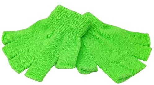 WS Accessories 1 Pair of Kids Unisex Fingerless Gloves