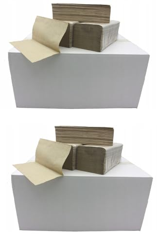 4000-8000 Papierhandtücher 1lagig Hand-Tuch-Papier in Natur Einmalhandtücher Falthandtücher ZZ-Falz 25x23cm Grau (8000)