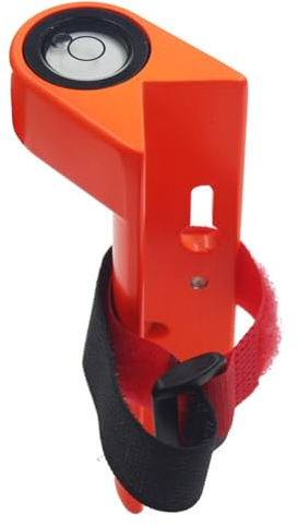 Puooifrty 1 Stk. Justierbarer Messlatte-Wasserwaage Orange Aus Aluminium für Turmlineal, 90-Grad-Wasserwaage