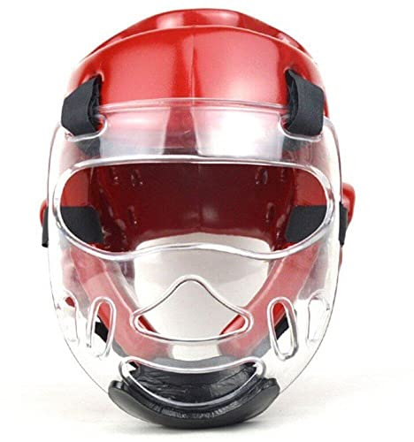 Lpitoy Casco De Karate para Niños, Casco De Artes Marciales MMA, Escudo Facial Extraíble, Equipo para La Cabeza para Sparring Grappling Muay Thai Kickboxing Taekwondo Training