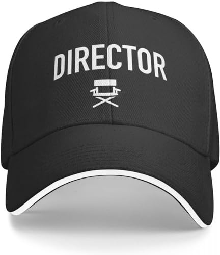 Gorra de béisbol Hip Hop Director - Equipo de película Silla Camisa para Cine Amantes del Cine/cinéfilos Gorra de béisbol Sombrero de Bola Salvaje Sombrero de cumpleaños Señoras Hombres