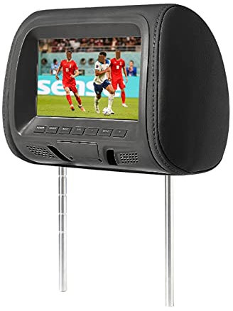 Lecteur DVD portable pour lecteurs vidéo d'appuie-tête de voiture Universel 7 Pouces Appui-Tête De Voiture MP4 Oreiller Moniteur Lecteur Multimédia Avec Adaptateur Prise Briquet USB SD MP5 FM Haut-Par