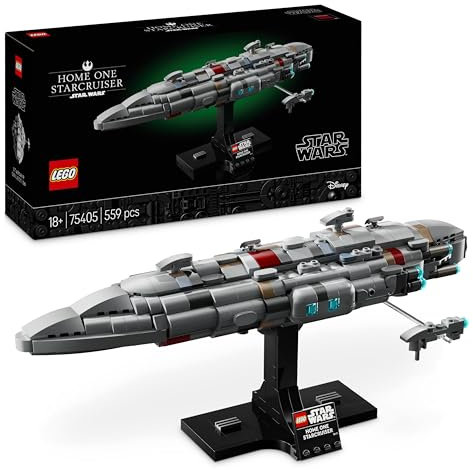LEGO Star Wars 75405 Home One Starcruiser Building Set for Adults, Collectible Build-and-Display Starship Model with a Stand, Birthday Gift Idea for Men, Women and Teenage Fans of Return of The Jedi