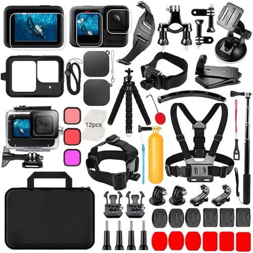 Accesorios para GoPro Hero 13 Black, THAKOI Carcasa Impermeable Accesorios para Snorkel Accesorios para Deportes al Aire Libre para GoPro Hero 13