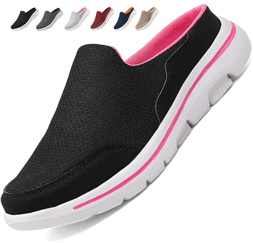 Acfoda Mesh Clogs tofflor kvinnor män lätta slip-on sandaletter sommar ventilerande halkfria trädgårdsskor fritid sabots, 01 svart, 38 EU