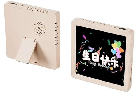 Altavoz con marco de fotos Bluetooth, marco magnético inalámbrico con grabación de notas de voz, reproducción de tarjeta TF, decoración de escritorio, tiempo de reproducción de 10 horas para oficina