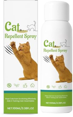 Spray Antiarañazos Gatos,Spray Antiarañazos,Sprays Disuasivo para Gato,Sprays Educador Gatos Antiarañazo,Ideal para Uso Indoor y Outdoor con Gato y Gatitos