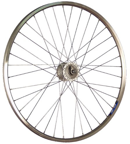 28 Pouces Roue Avant vélo ZAC19 moyeu Dynamo DH-C3000 Argent