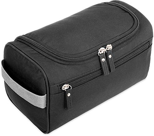 H&S Kulturtasche Damen Herren - Kulturbeutel Herren zum Aufhängen - Waschtasche Damen mit 3 Fächern - Kulturtasche mit Metallhaken - Kosmetiktasche groß - Beauty Case