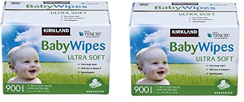 Kirkland Signature Baby Wipes, 13.8 Pound DGgwRN, 2 Boxes of 900 Wipes