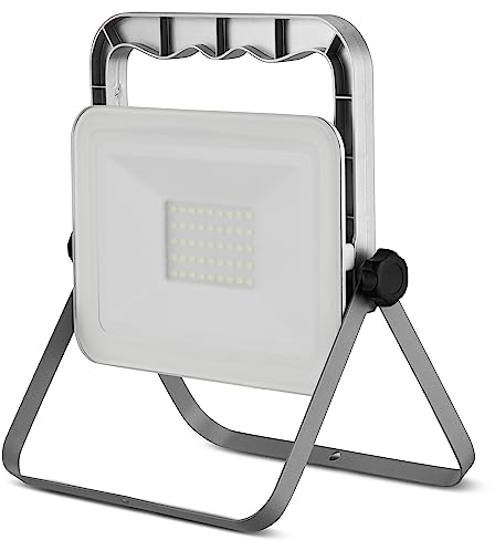 Projecteur de chantier pliable LED 30 W avec câble de 1,8 m IP65