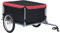 vidaXL Fahrrad-Lastenanhänger Schwarz und Rot 65 kg