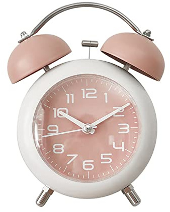 Lancoon Sveglia a Doppia Campana,Vintage Retrò con Silenzioso Non Ticchettio Super Forte Luce Notturna Supporto Batteria per Dormitori Pesanti Bambini Camera da Letto