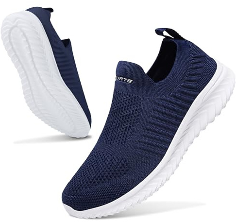 Sneakers för kvinnor Gymnastikskor Promenadskor Bekväma Casual Sneakers, Blå, 35 EU