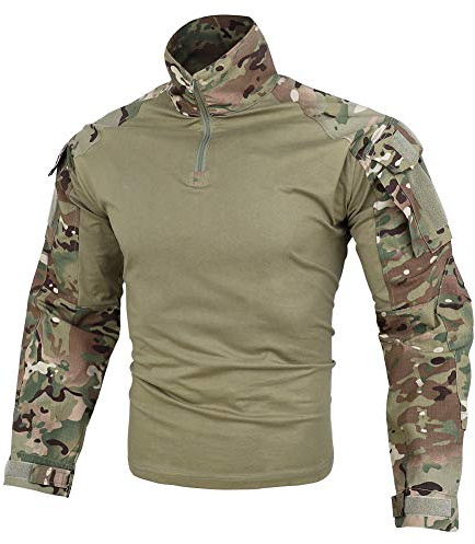 Chemise de combat tactique G3 pour homme avec coudières, chemise tactique militaire, extérieur, airsoft, combat, chasse