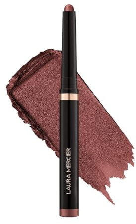 Laura Mercier Caviar Stick Cream Eyeshadow: Shimmer Finish, 24HR Wear, Long Lasting, Rich Color, Easily Blendable and Buildable, Waterproof, Hyaluronic Acid Infused, Forbidden Rose