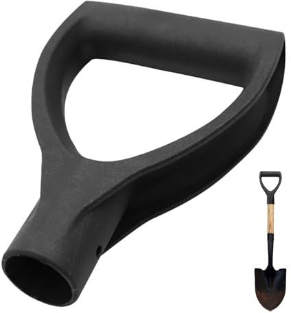 Manico Per Pala A D - Manico Ergonomico Per Attrezzi Da Giardino, Impugnatura Di Ricambio Robusta Per Pala Da Neve | Manico Sostitutivo In Legno Per Pala Manuale Da Giardinaggio, Maniglia Resistente P