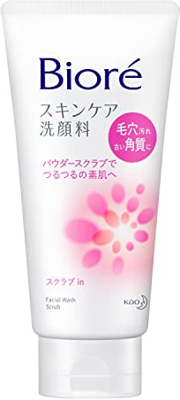Biore Gesichts-Washing Foam Scrub-in – 130 g (japanischer Import)