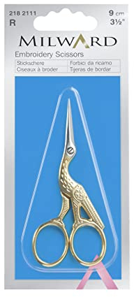 Milward Paire de Ciseaux à Broder Motif Cigogne 10,5 cm
