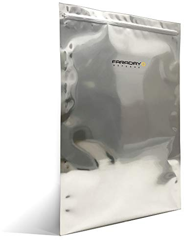 Faraday Cage EMP/ESD Bags Premium 1pc THICK & Heavy Duty Nesting Bag X-Large Laptop / 12 x 18 w/ 1 Jumbo Bag