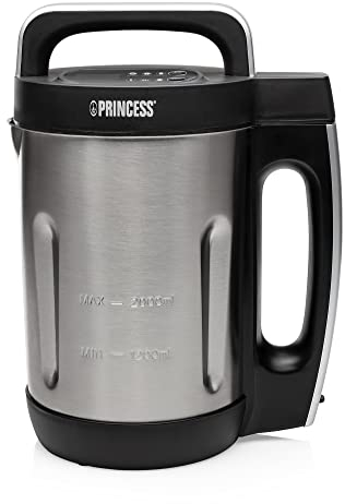 Princess 214002 Máquina para hacer sopa, batidos, salsas y compotas, Acero Inoxidable