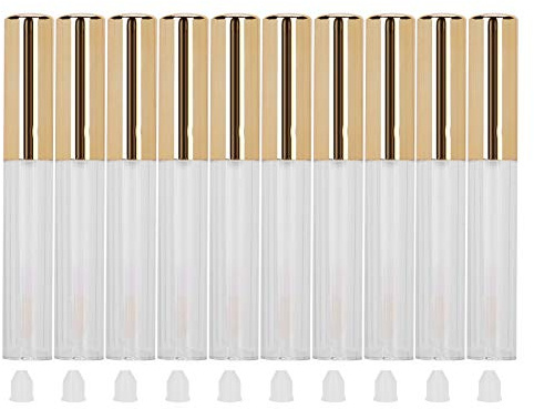 Tomma läppglansrörbehållare, läppglasyr tomma rör DIY smink flytande läppstift flaskor kit läppglans påfyllningsbar behållare resa transparent läppstift flaska