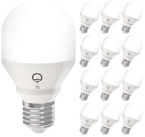 LIFX White A19 WiFi Smart LED Light Bulb, Dimmable, No Hub Required, Works with Alexa and Apple Home Kit, Hey Google, 2700k Warm White, 650 Lumens, 25,000-hour Lifetime, L3A19LW06E26US/12, 12 Pack