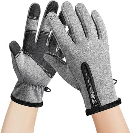 Guanti da moto da uomo, traspiranti, guanti da moto da uomo, guanti da moto per touchscreen, antiscivolo, con buona presa, impermeabili