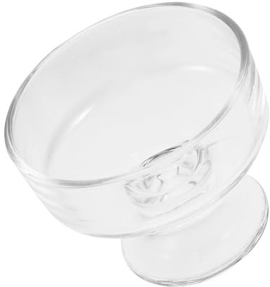 MOTHNUR Vaso De Cristal Para Postres 220ml Copa De Helado Transparente Material De Vidrio Duradero Diseño Elegante Adecuado Para Celebraciones Para Mousse y Helados Vaso Base Para Pudín
