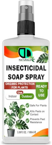 DD Teck 100% Natural Insecticidal Soap Spray – Insecticidal Soap for Plants, Organic & Biodegradable Formula, Kills Aphids, Mites & Thrips, Eco-Friendly & Non-Toxic (100ml Spray)