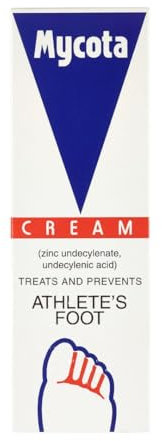 Mycota Athletes Foot Cream, Treats & Prevents Athletes Foot, Fights Fungus & Prevents Recurrence, Treat, Protect, Prevent, Relieve Symptoms, Itching & Burning Sensations, Anti-Fungal, 1 x 25g