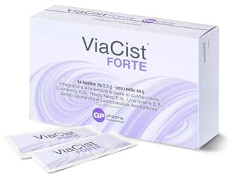 ViaCist® FORTE - Integratore cistite donna D-Mannosio Puro con probiotici, ribes nero, acido ialuronico - Cura la cistite, candida e Infezioni delle Vie Urinarie