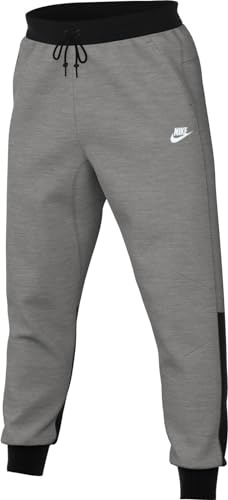 Nike FB8002-064 Nike Tech Fleece Pantaloni Sportivi Uomo Dk Grey Heather/Black/White Taglia S