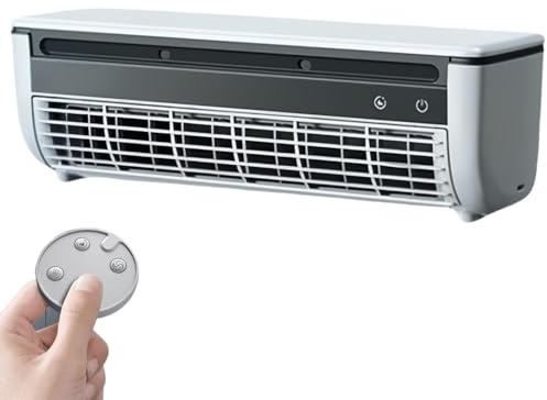 Nessun ventole del condizionatore d'Aria Montato a Parete, condizionatore d'Aria Portatile di Ricarica Wireless, Raffreddamento istantaneo di 10s per la Camera da Letto della Cucina White
