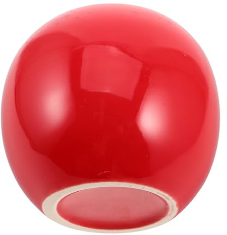 FOMIYES Jarrón de Cerámica Rojo Pequeño Forma Esférica 10x10x5 Cm para Decoración del Hogar y Mesa de Comedor, Mini Florero Decorativo Adecuado para Flores y Centros de Mesa