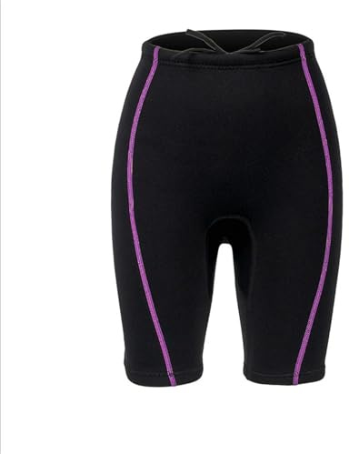 Neopreno Hombre Traje de baño de Manga Corta Dividido for Mujer, Neopreno de 1,5 mm, Pantalones Cortos, Chaqueta de Buceo for Surf.(Black Pants,S)