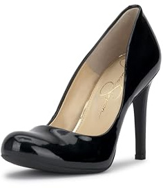 Jessica Simpson Escarpins Calie pour Femme, Vernis Noir, 38.5 EU
