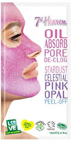 StarDust Celestial Pink Opal Peel-Off Gesichtsmaske von 7th Heaven - 10 ml