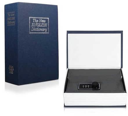 Buch-Safe, Schloss Mit Schlüssel Buchtresor Mini Tresor Schlüsselkasten Schlüsseltresor, Book Safe Buch Tresor Im Bücherregal Für Schlüssel, Geld Und Schmuck, Geschenk Für Familie Freunde