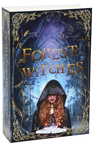 FOREST WITCHES Diversion Book Safe with Combination Lock Box,Secrect Hidden Safe,Secret Lock Box,9.3''x6.1''x2.3''
