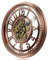 TOKTEKK Wanduhr Große 53cm mit Bewegliche Zahnrad, Vintage Retro Industriell Metall Wanduhr Romische Zahlen für Zimmer Zuhause KüChe Schlafzimmer Büro Schule (Retro Rot)