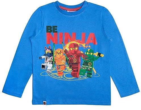LEGO Ninjago Langarmshirt Jungen (Blau 2, 104)
