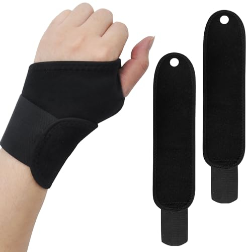 Handgelenk Bandagen, 2pcs Langlebig Handgelenkstütze Handgelenkbandage, Handbandage Handgelenk Schoner Wrist Wrap Wrist Support, Handgelenkschoner Sehnenscheidenentzündung Bandage für Männer, Frauen