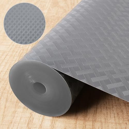 BELICOO Drawer Liners, 44.5cm x 610cm Kitchen Drawer Liner Shelf Liner | Plastic EVA Material Waterproof & Oil-Proof Kitchen Cupboard Liner Mats Protector for Shelves